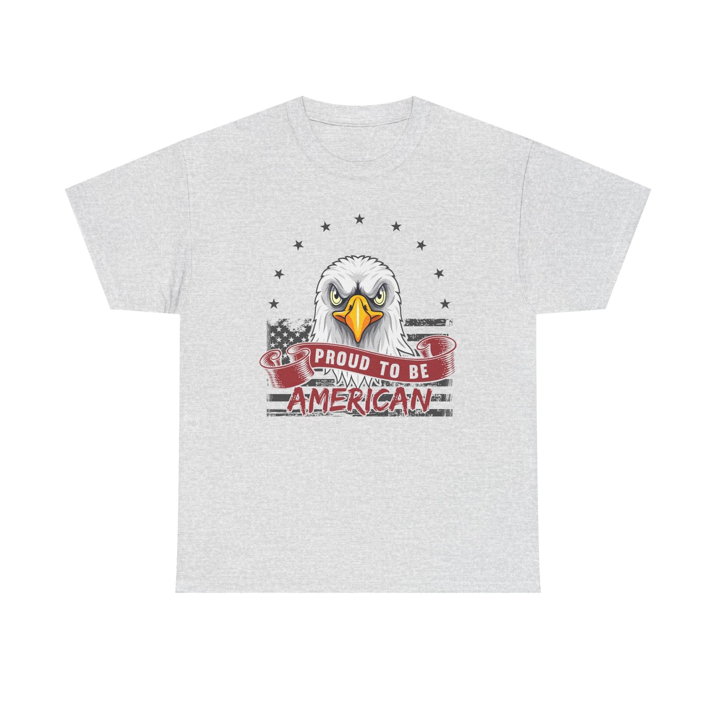 Proud to Be American Tee, Patriotic T-Shirt, USA Pride Shirt, Eagle Graphic Tee, Independence Day Gift, 4th of July Apparel - 13785