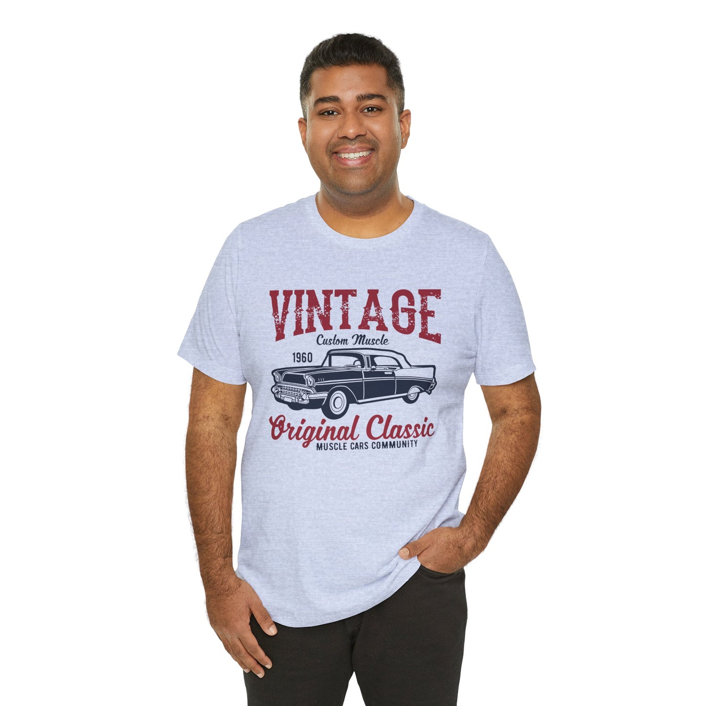 Vintage Custom Muscle, Original Classic - Unisex Jersey Short Sleeve Tee - 12612