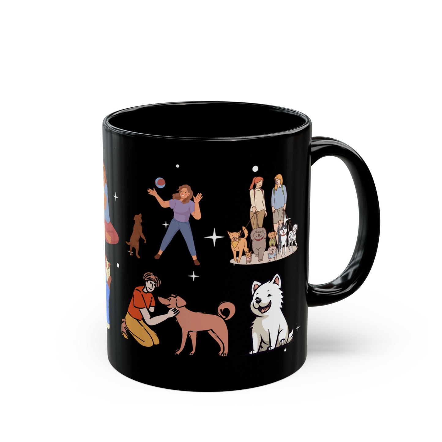 Sorry I Can't, I Have Plans With My Dogs - Black Mug (11oz, 15oz)