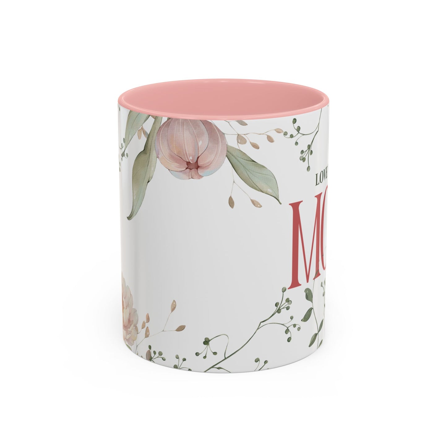 Love You, Mom - Accent Coffee Mug (11, 15oz) - 11039