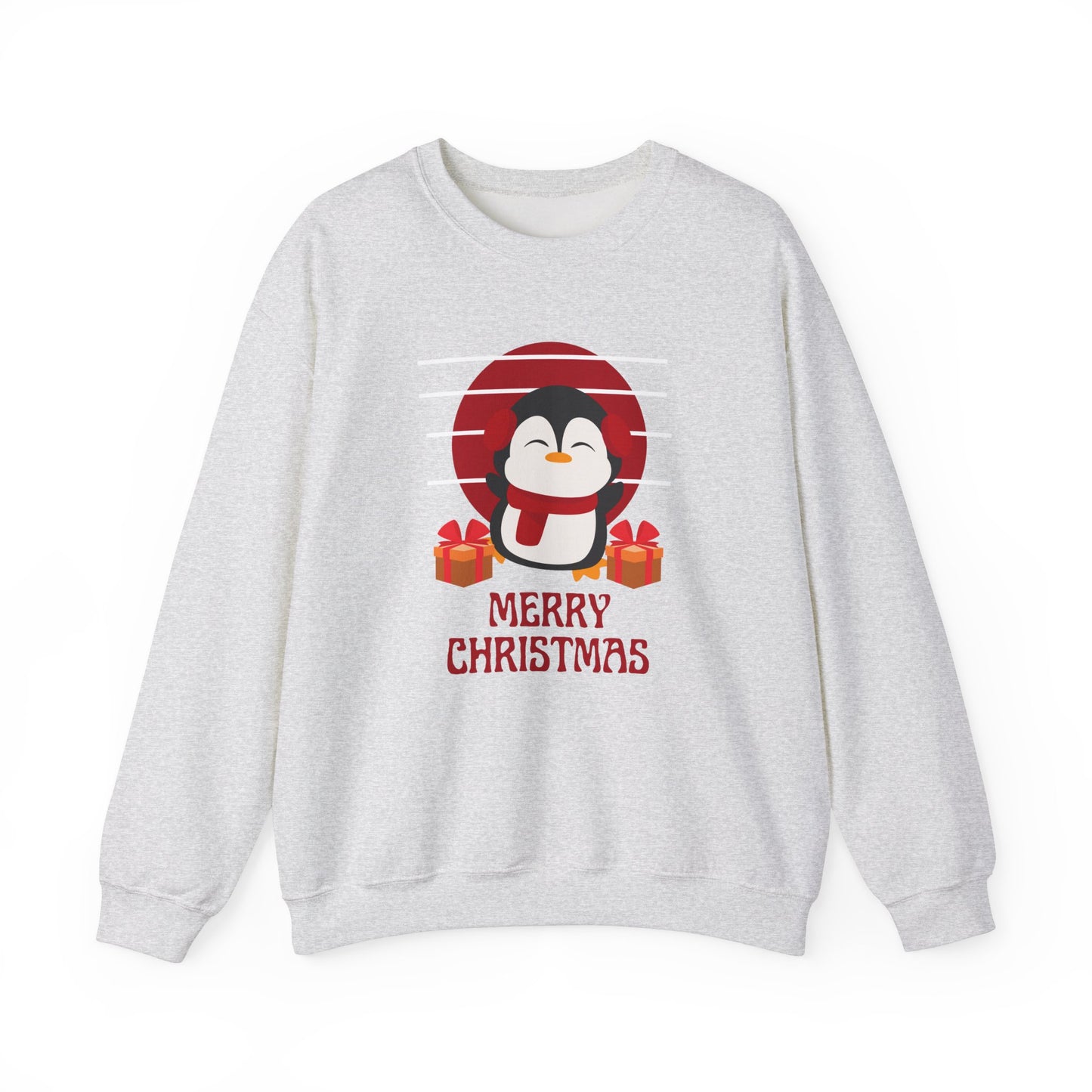 Penguin, Merry Christmas - Unisex Heavy Blend™ Crewneck Sweatshirt