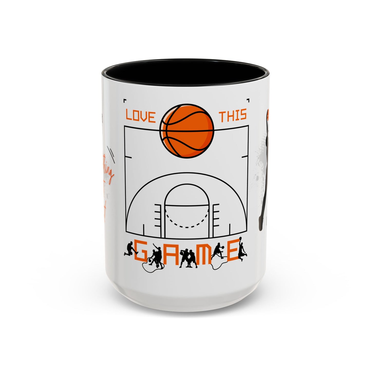 Love This Game, Basketball - Accent Coffee Mug (11, 15oz) - 10718