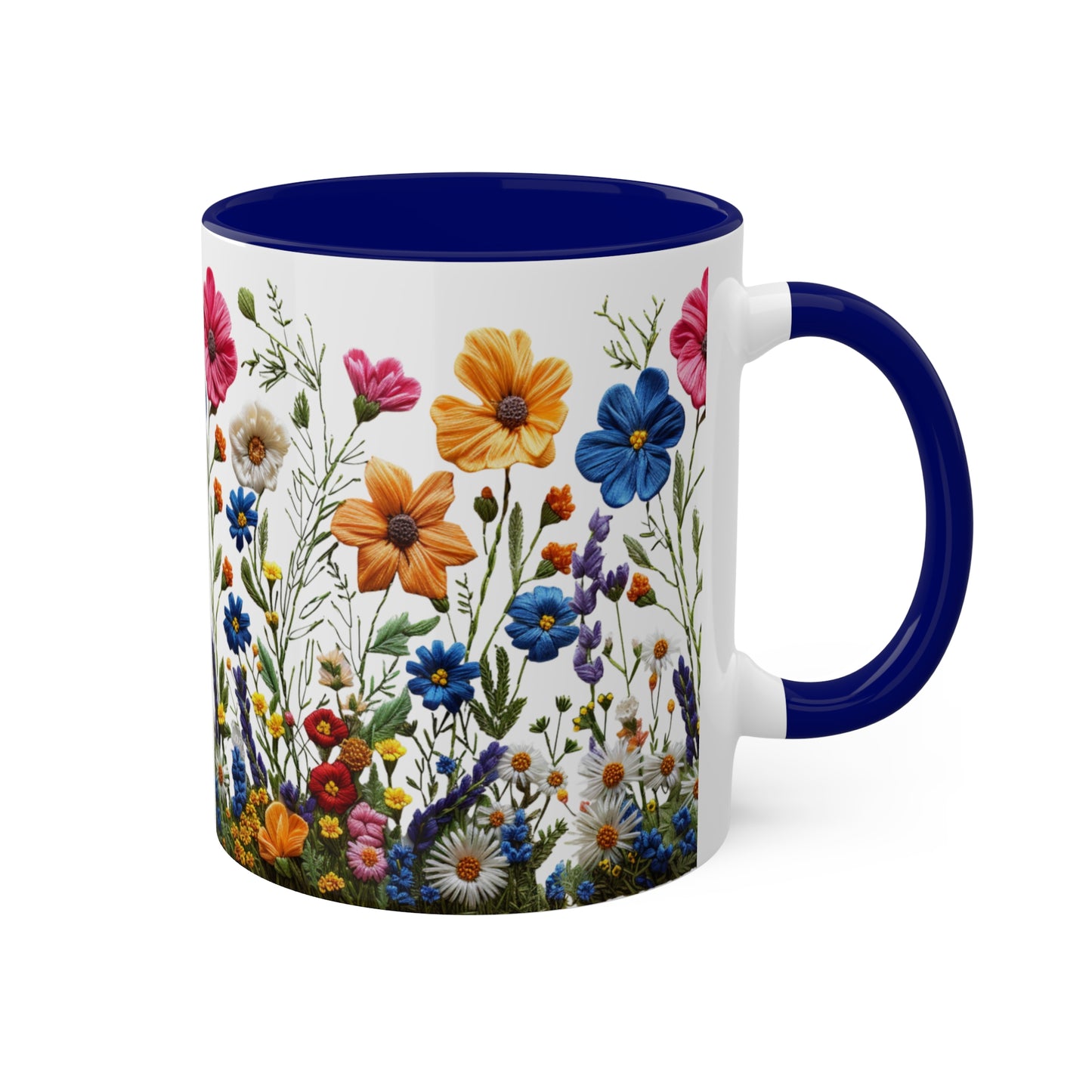 Wild and Free: Wildflower Colorful Mugs, 11oz