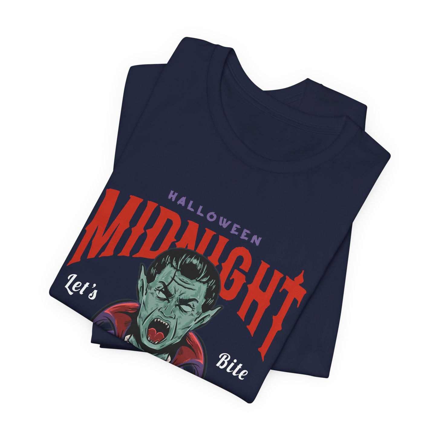 Halloween Midnight, Let's Bite Vampire - Unisex Jersey Short Sleeve Tee