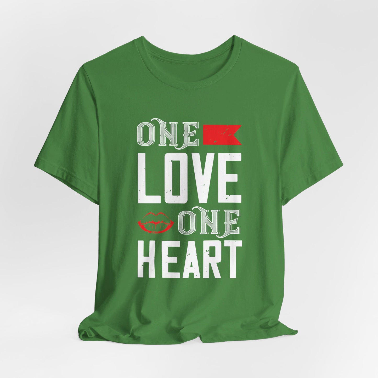 One Love One Heart - Unisex Jersey Short Sleeve Tee