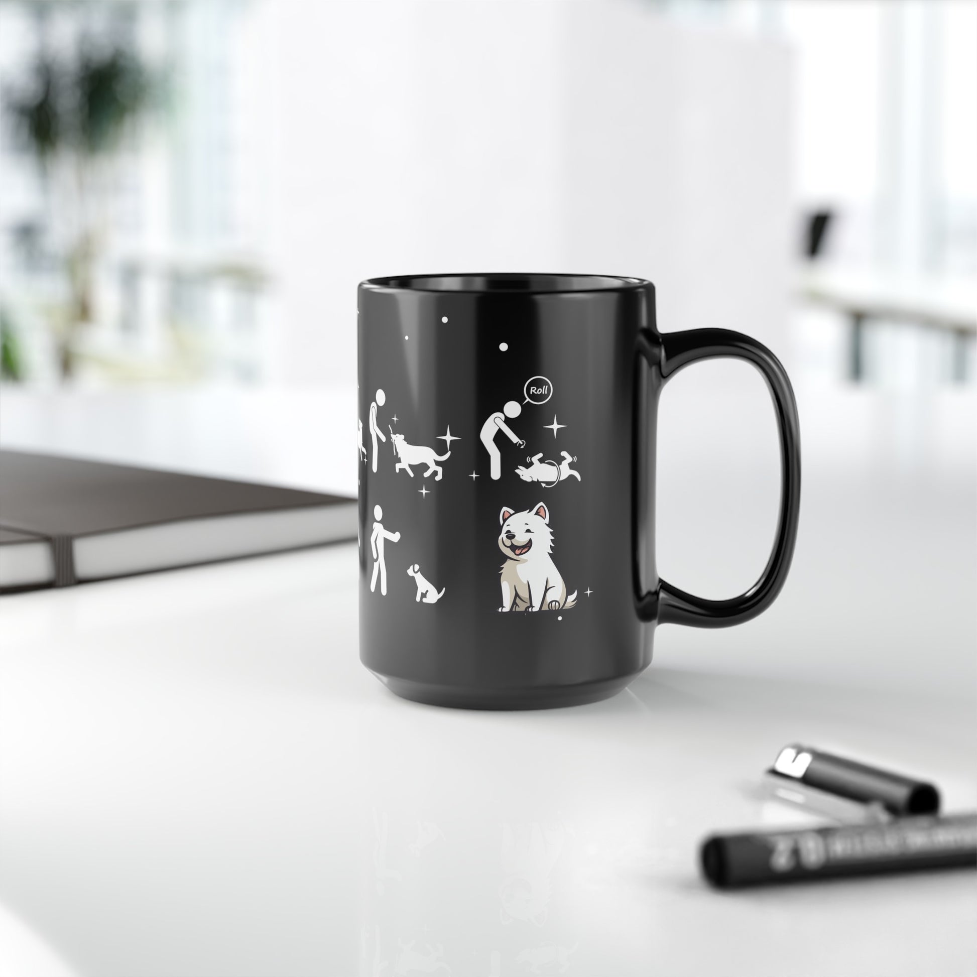 Sorry I Can't, I Have Plans With My Dogs - Black Mug (11oz, 15oz)