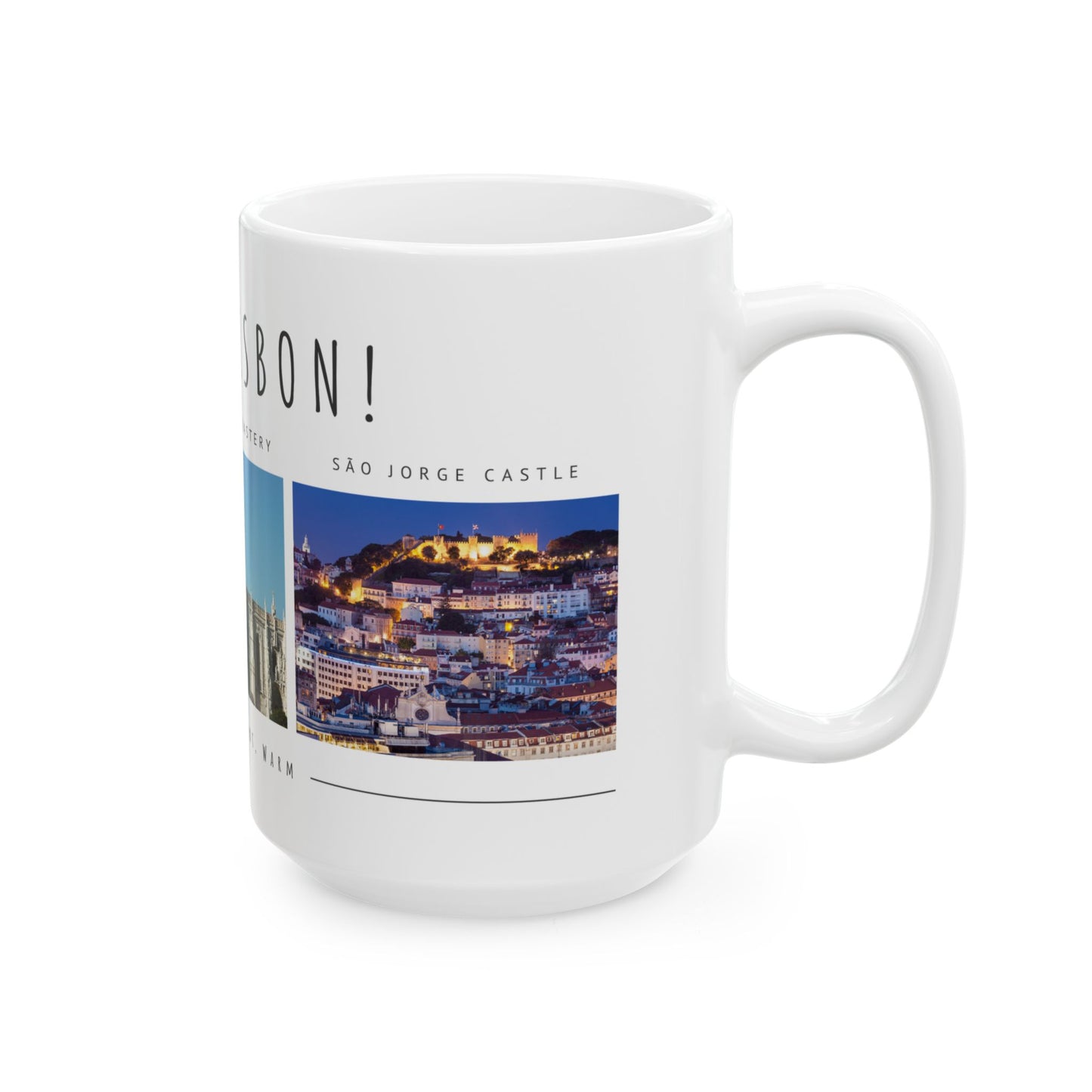 Hello Lisbon! Ceramic Mug - 11oz & 15oz, Perfect Souvenir for Travelers - 12089