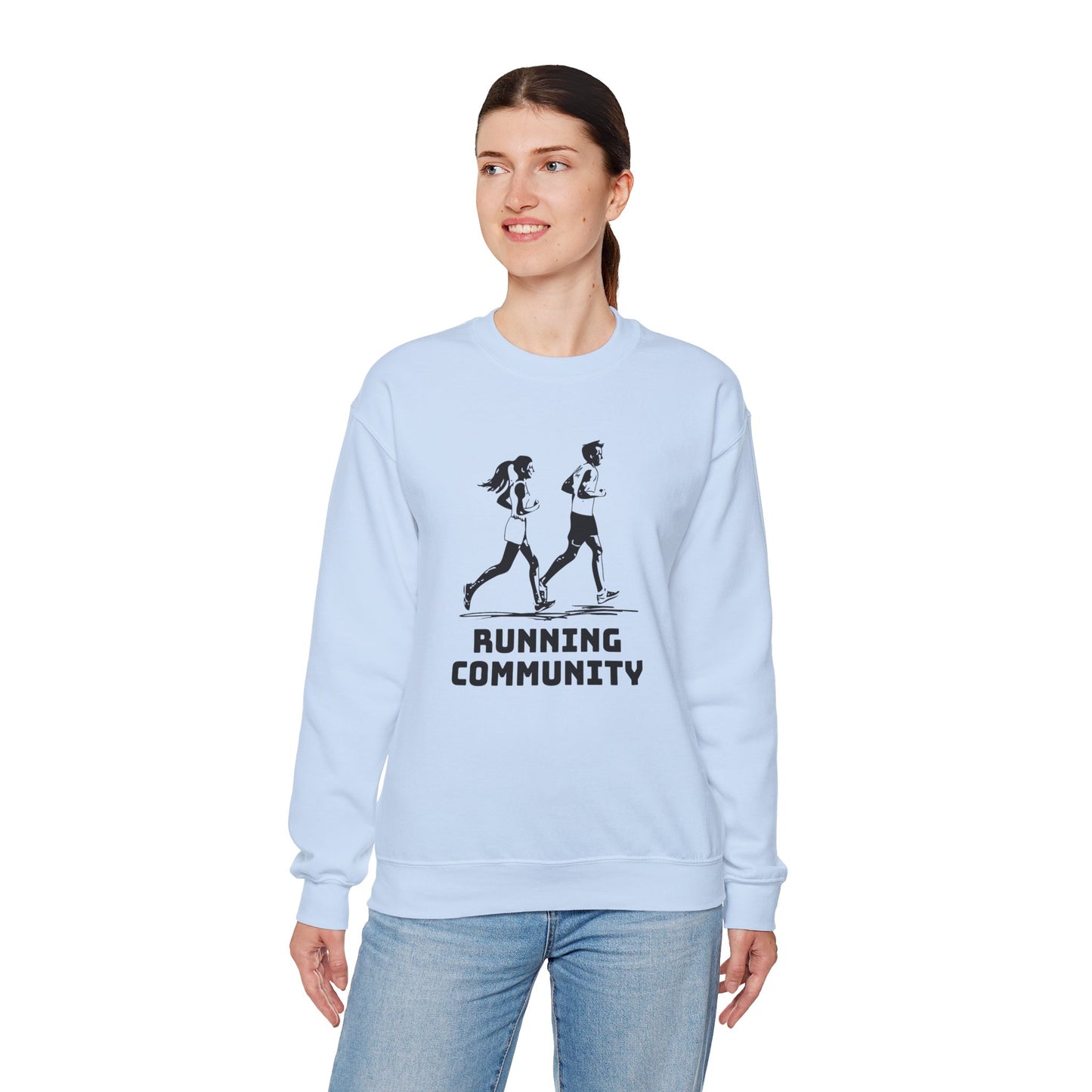 Running Community - Unisex Heavy Blend™ Crewneck Sweatshirt