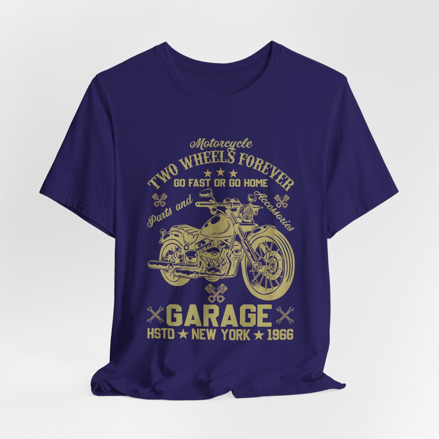 Motorcycle, Two Wheels Forever - Unisex Jersey Short Sleeve Tee