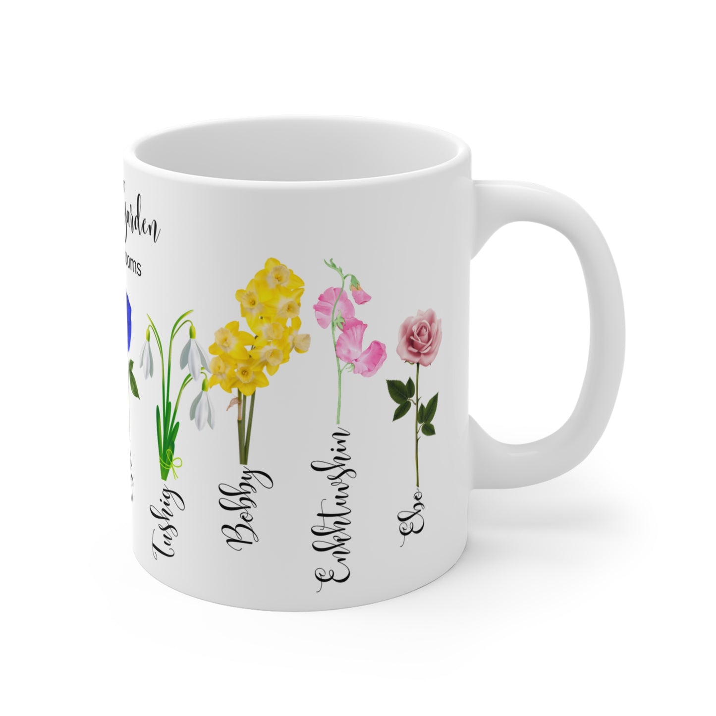 Grandma's Garden Where Love Blooms" Customizable - Mug 11oz