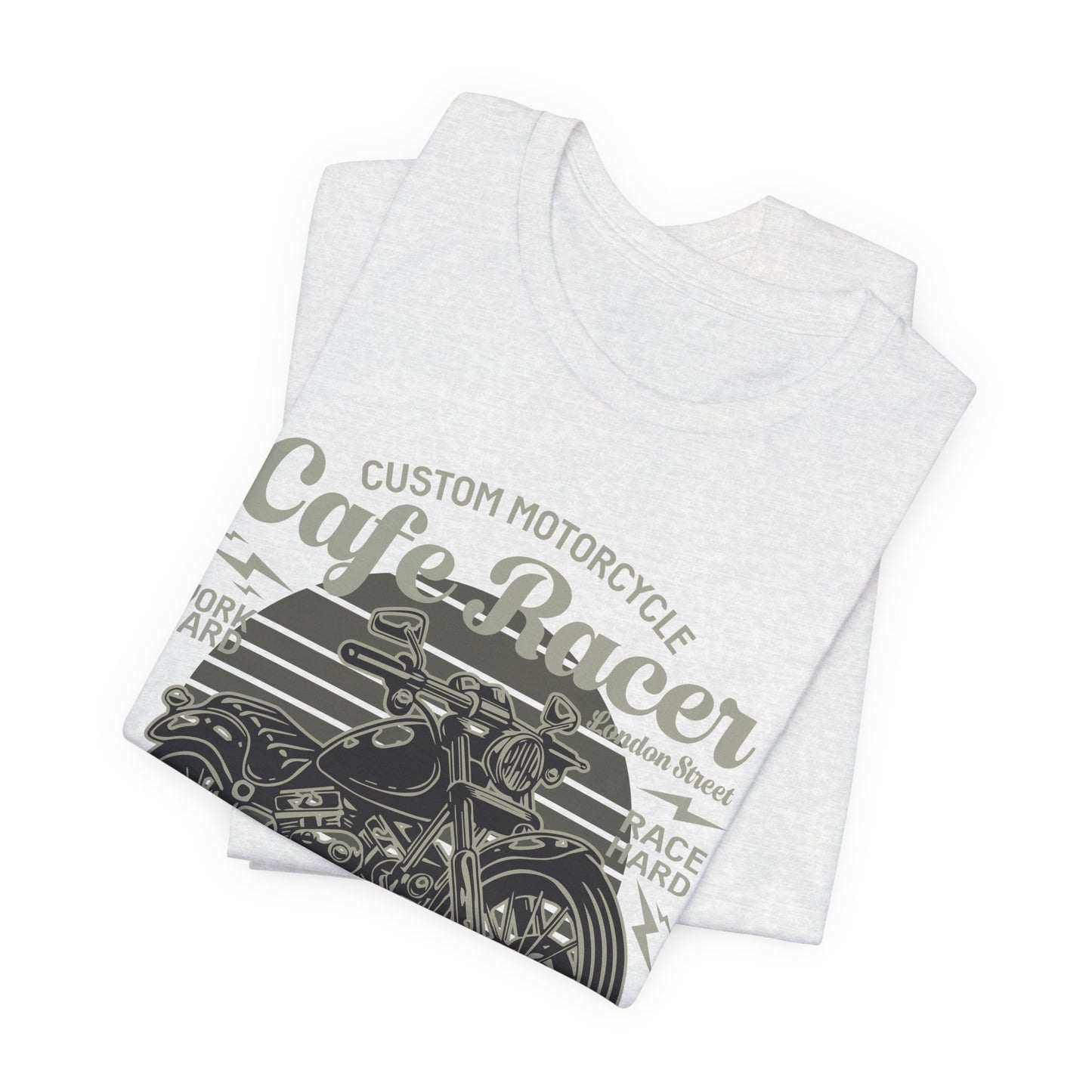 Custom Motorcycle, Cafe Racer - Unisex Jersey Short Sleeve Tee