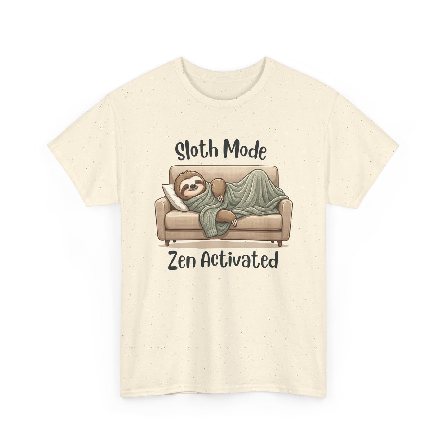 Funny Sloth T-Shirt – “Sloth Mode, Zen Activated” Cute Relaxing Tee - 14844