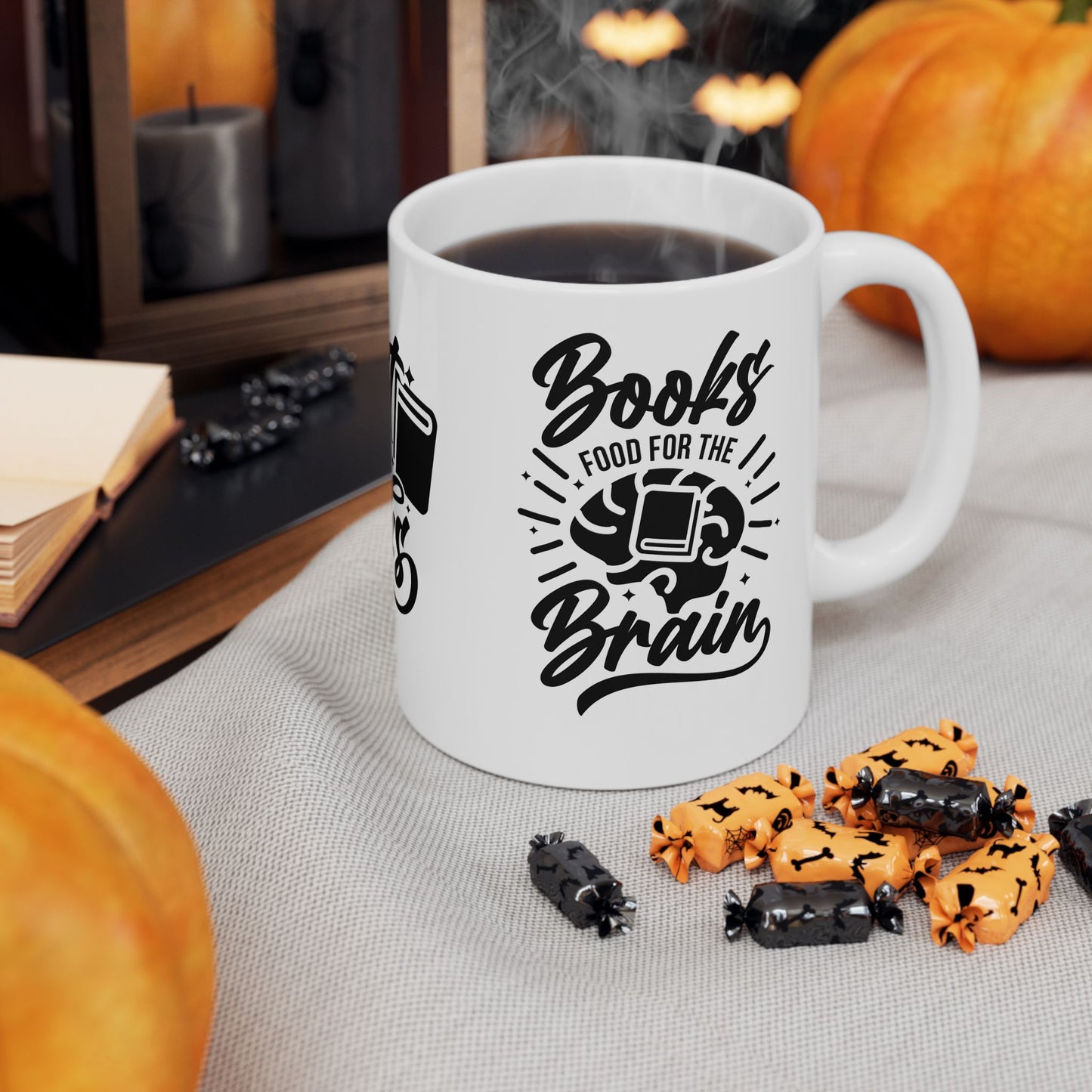 Blast Off With Books - Ceramic Mug, (11oz, 15oz) - 10688