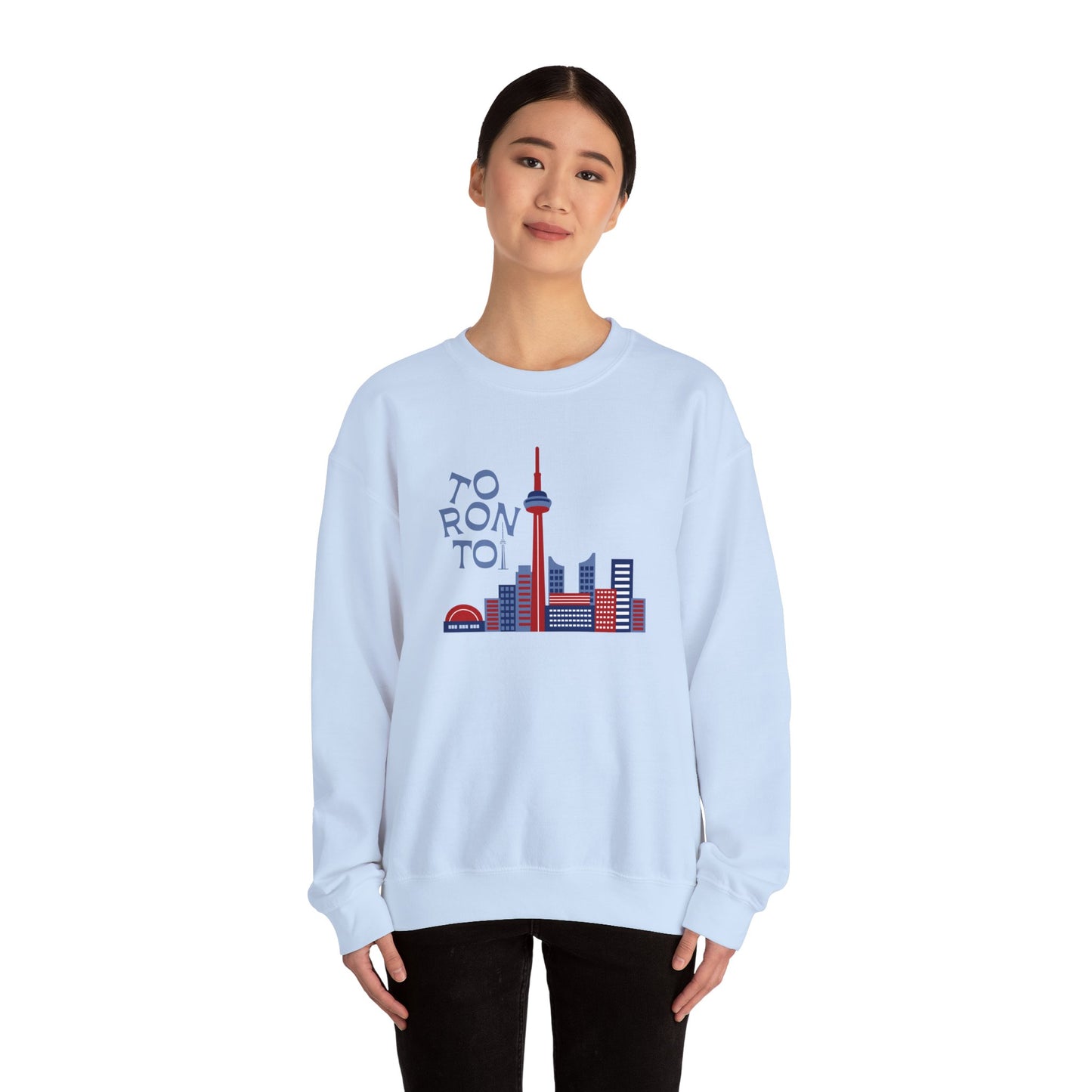 Toronto Skyline Unisex Crewneck Sweatshirt - Cozy Graphic Pullover - 12125