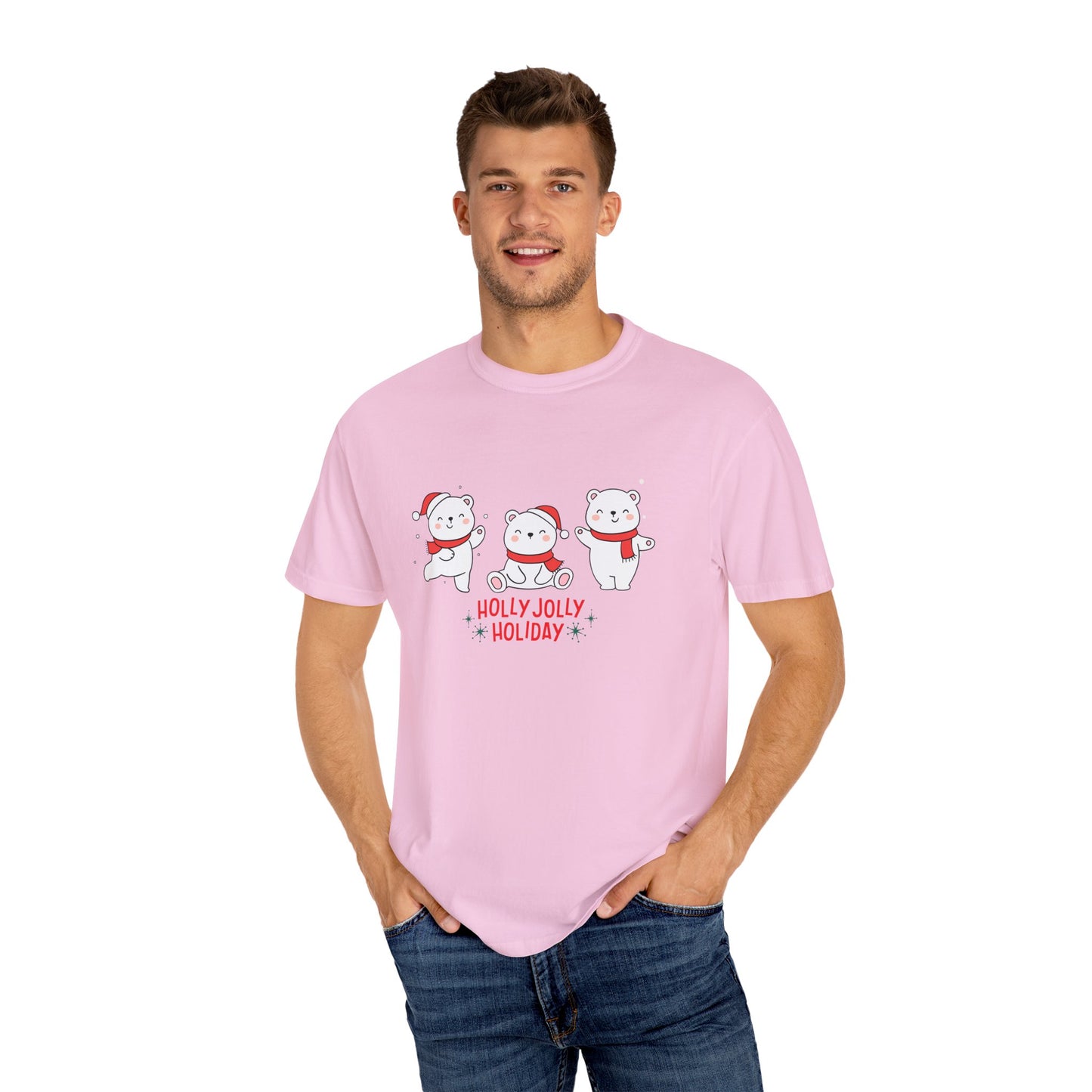 Baby Bears, Holly Jolly Holiday - Unisex Garment-Dyed T-shirt - 10022