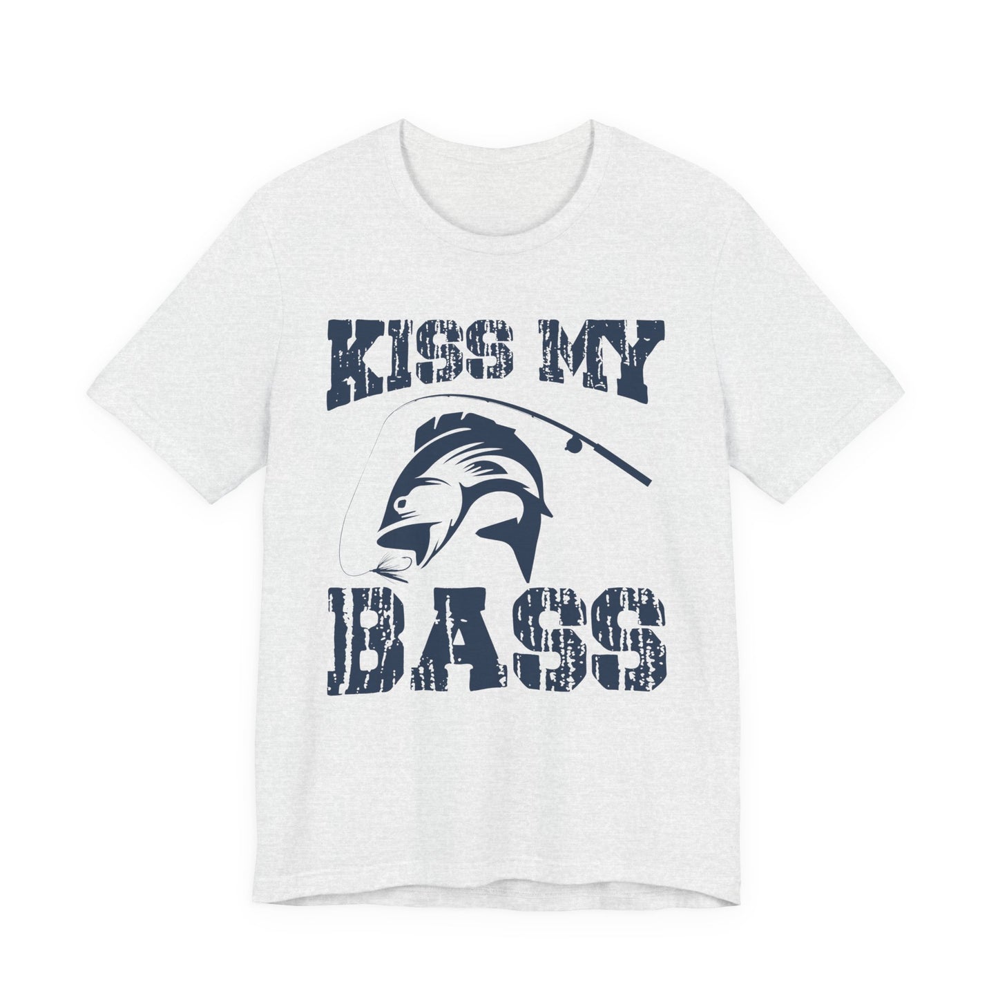 Fishing:  Kiss My Bass - Unisex Jersey Short Sleeve Tee - 14021