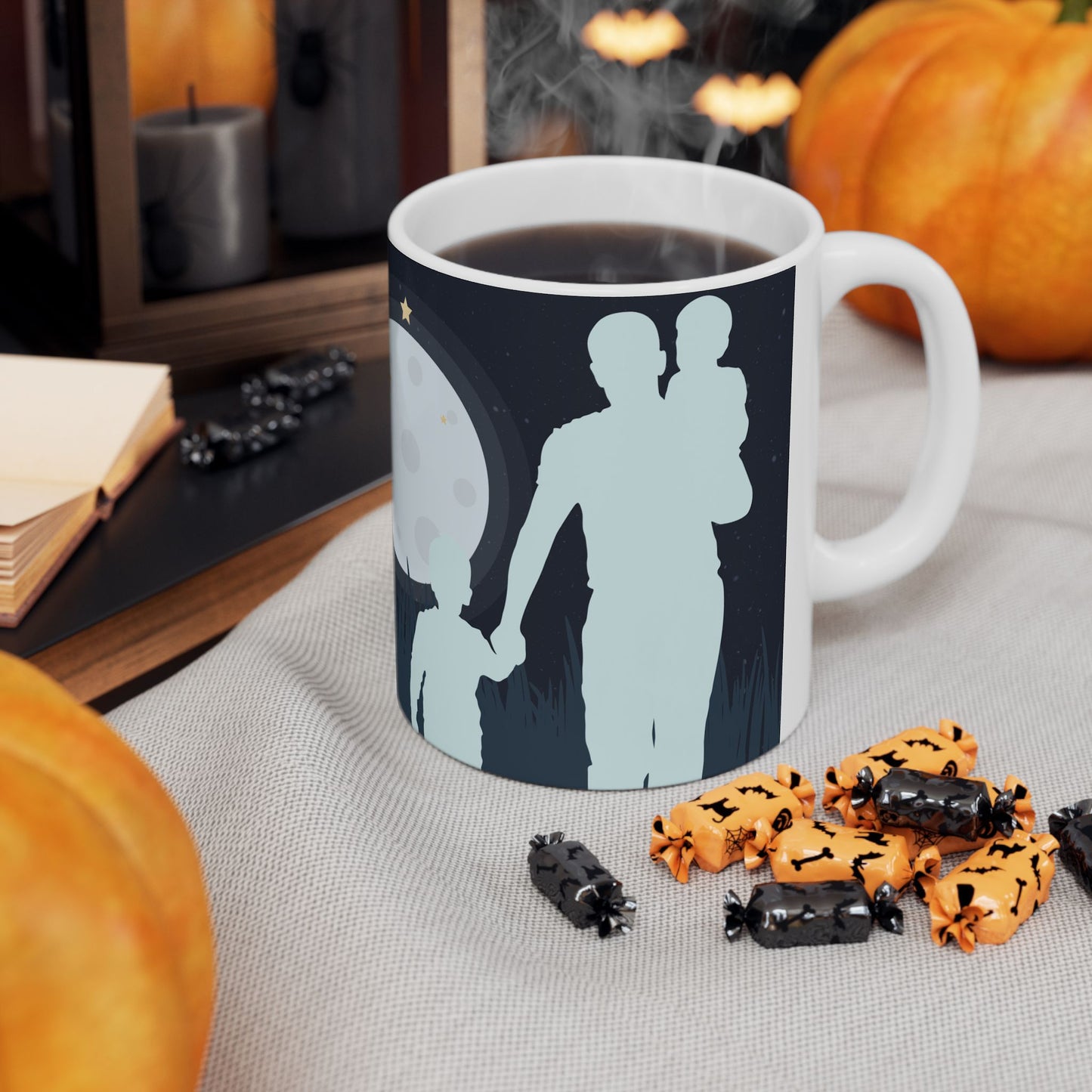 Father's Day Space Mug, Ceramic Coffee Cup, 11oz, 15oz, Gift for Dad, Custom Mug - 14013