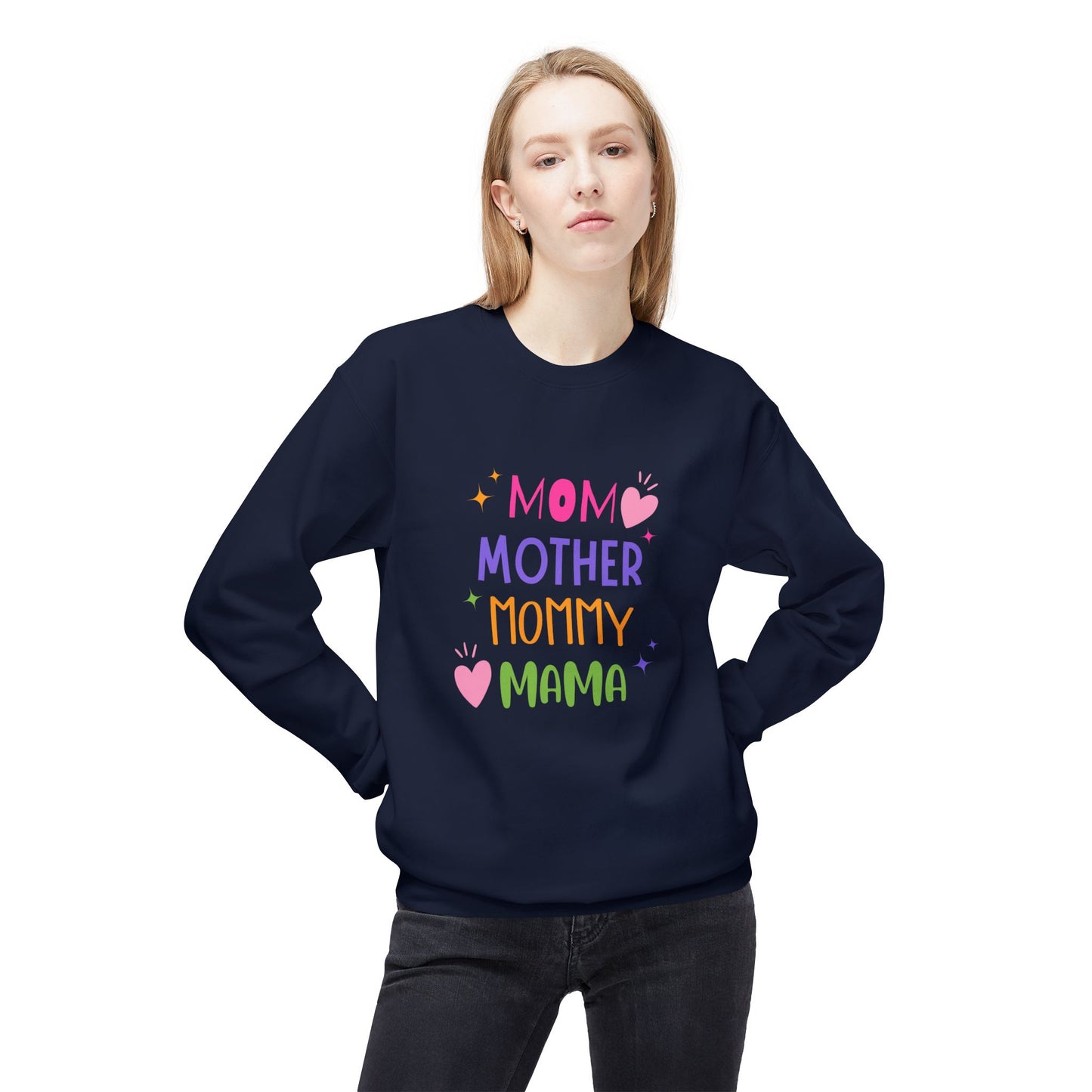 Mom, Mother,  Mommy, Mama - Crewneck Sweatshirt - Perfect Gift for Mother's Day - 11894