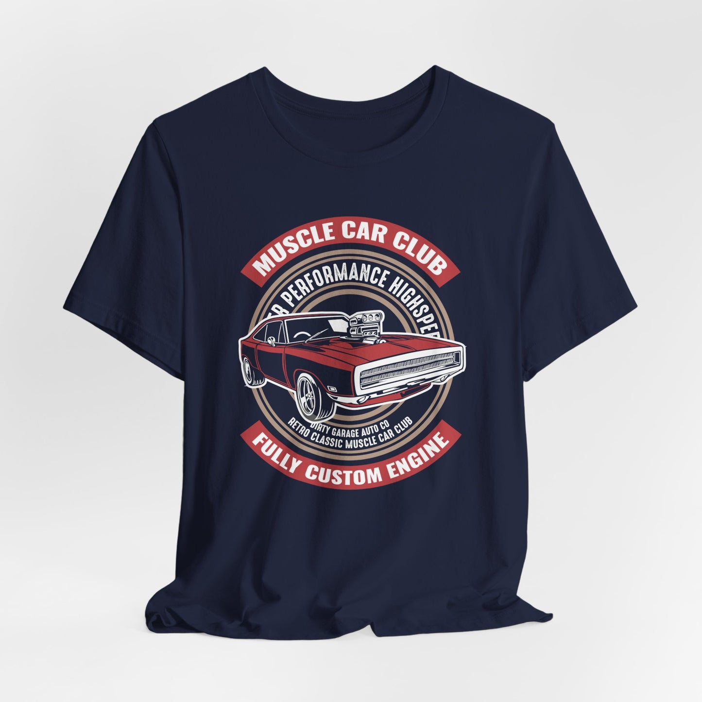 Muscle Car Club, Fully Custom Engine - Unisex Jersey Short Sleeve Tee