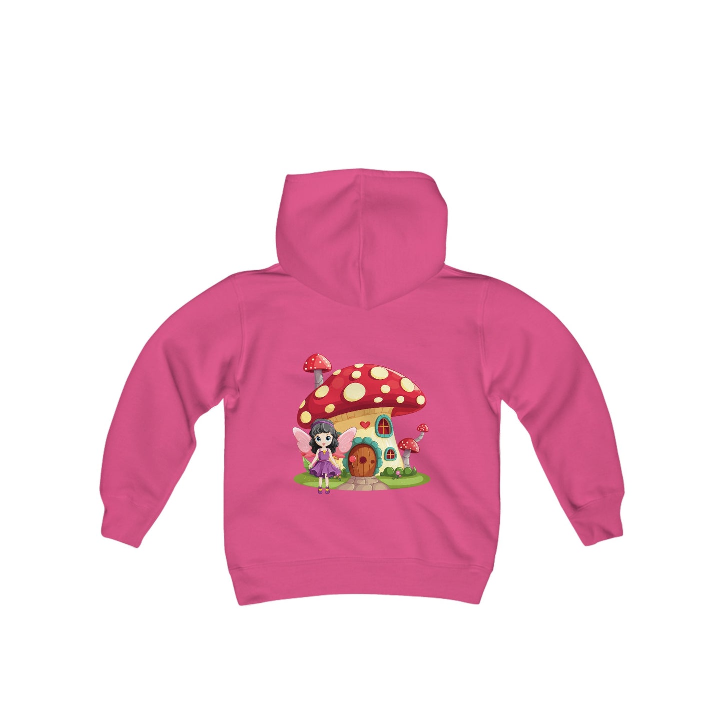 Fairy Mushroom House - Youth Heavy Blend Hooded Sweatshirt