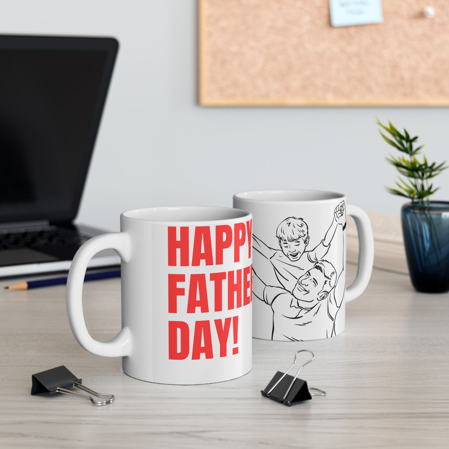 Happy Father's Day Ceramic Mug - 11oz & 15oz - 12894