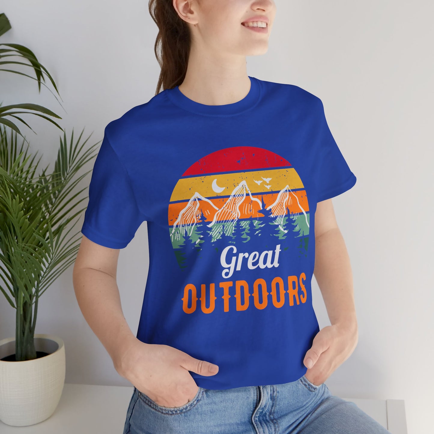 Camping: Great Outdoors - Unisex Jersey Short Sleeve Tee - 12639