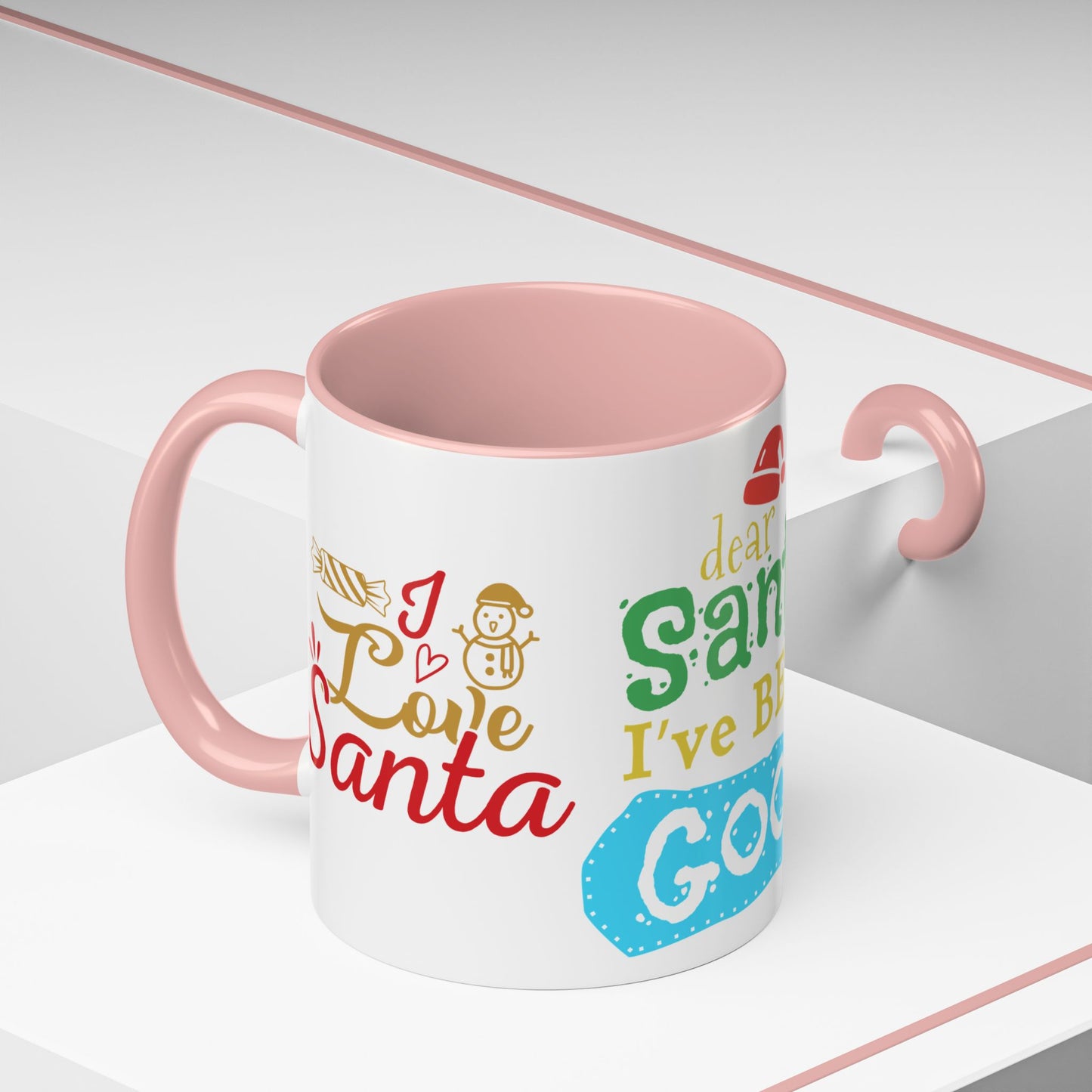 Dear Santa, I've Been Good - Accent Coffee Mug (11, 15oz)