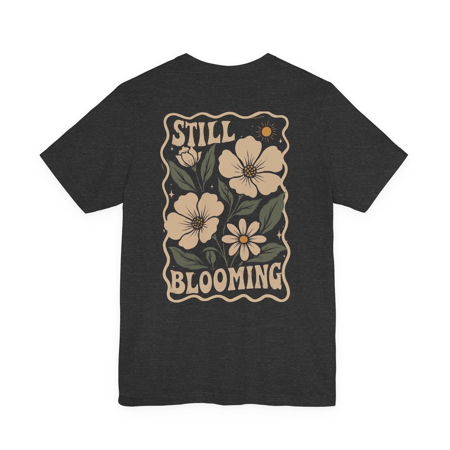 Still Blooming Floral T-Shirt, Retro Botanical Graphic Tee - 14956