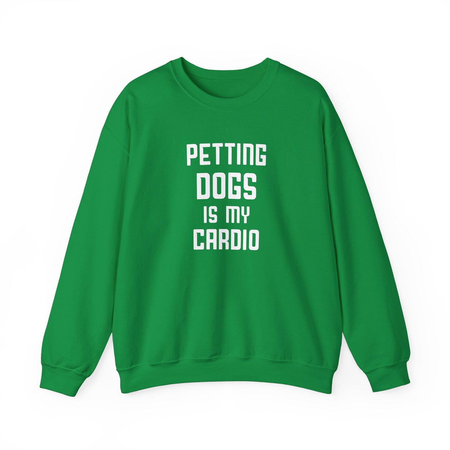 Petting Dog is My Cardio - Unisex Heavy Blend™ Crewneck Sweatshirt