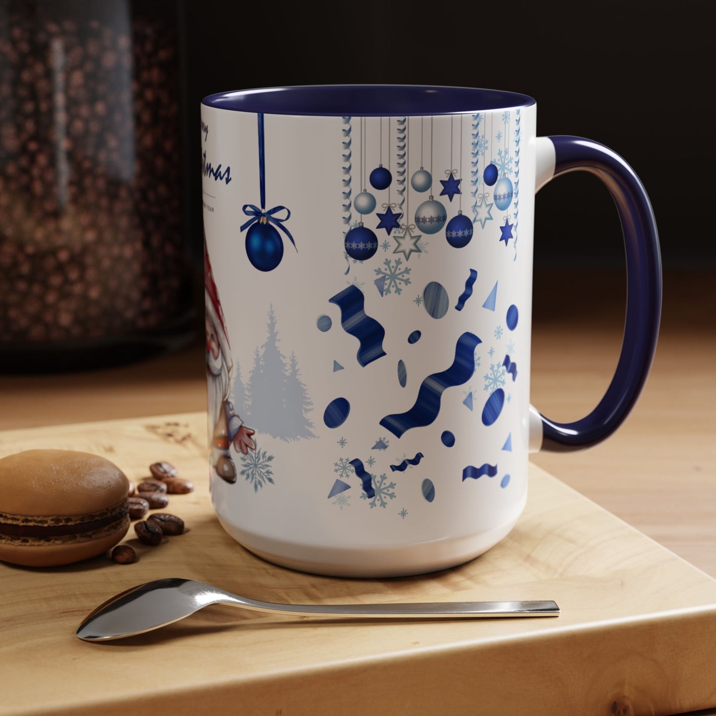 Blue Christmas - Accent Coffee Mug (11, 15oz)