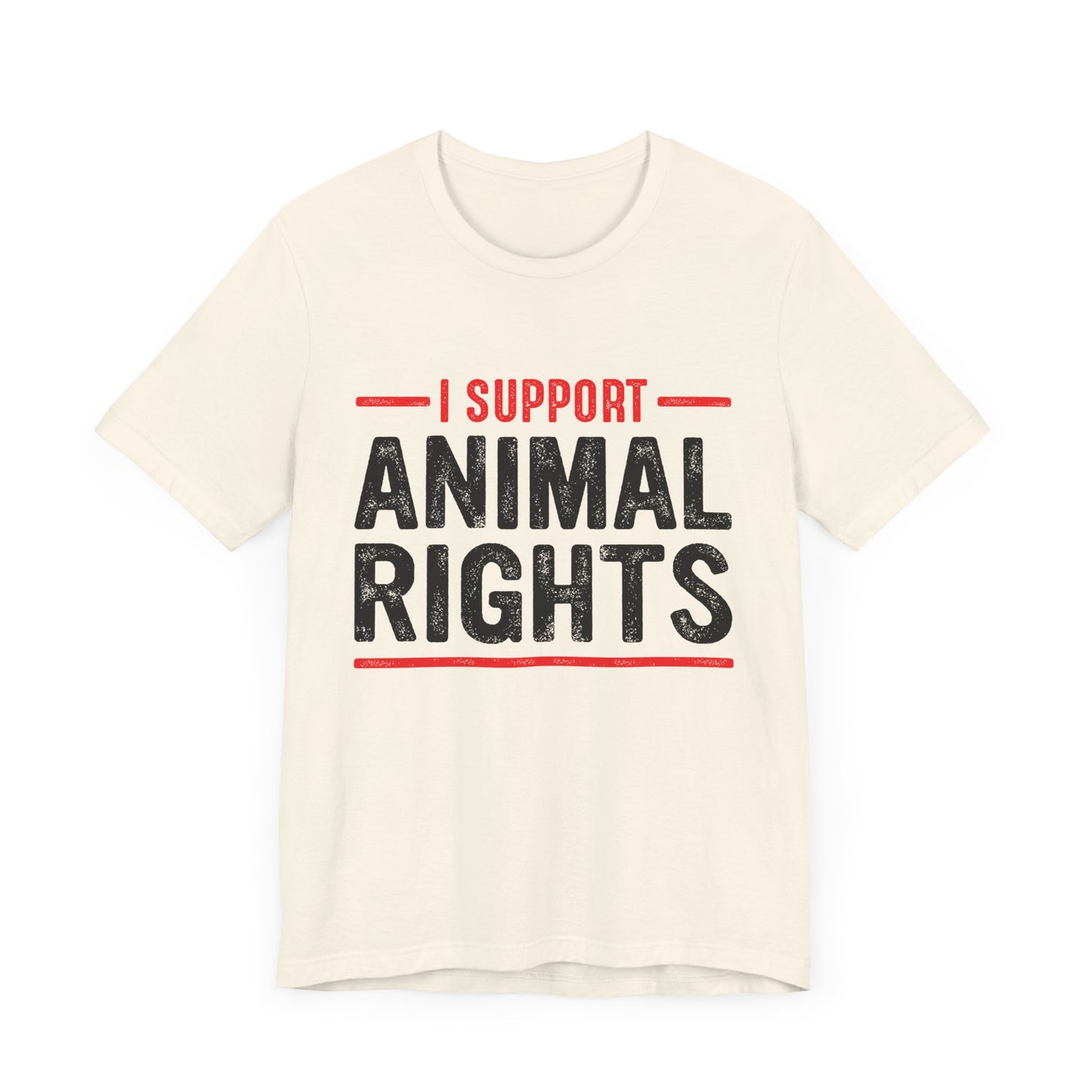 Vegan: I Support Animal Rights - Unisex Jersey Short Sleeve Tee