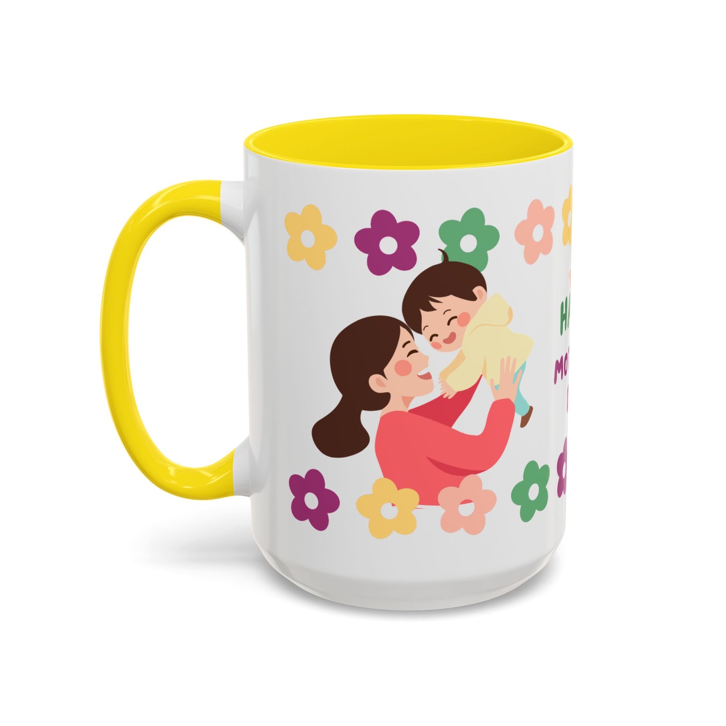 Happy Mother's Day Floral Accent Coffee Mug - 11/15oz - 12491