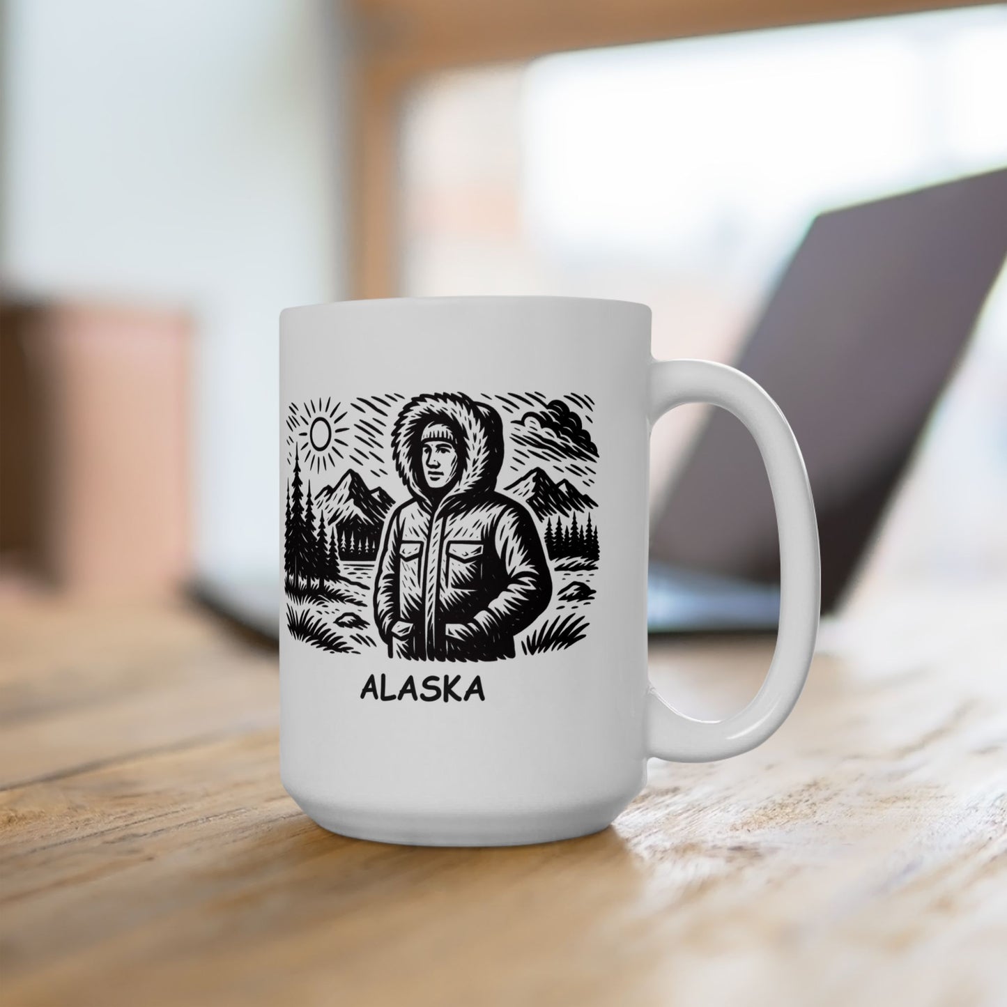 "Alaska: The only state where it’s perfectly acceptable to wear a parka in July." Ceramic Mug - 13021