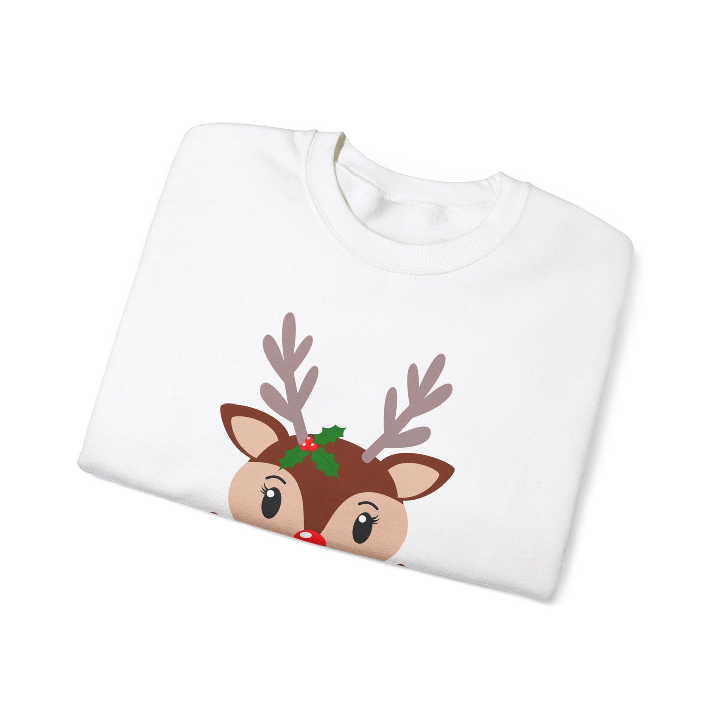 Reindeer, Merry Christmas - Unisex Heavy Blend™ Crewneck Sweatshirt