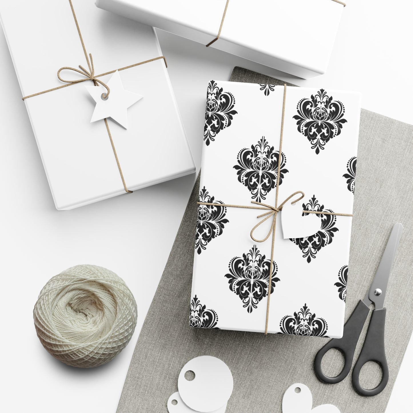 Vintage Black Pattern - Gift Wrap Papers - 10297