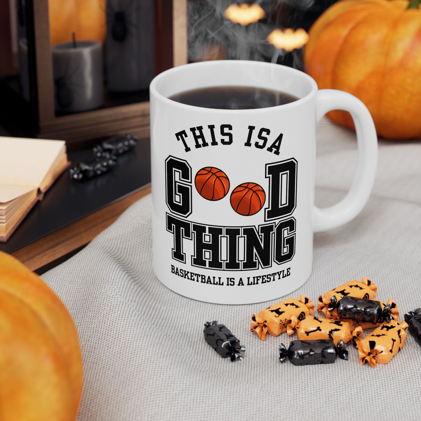 This is A Good Thing, Basketball is Lifestyle - Ceramic Mug, (11oz, 15oz) - 10717