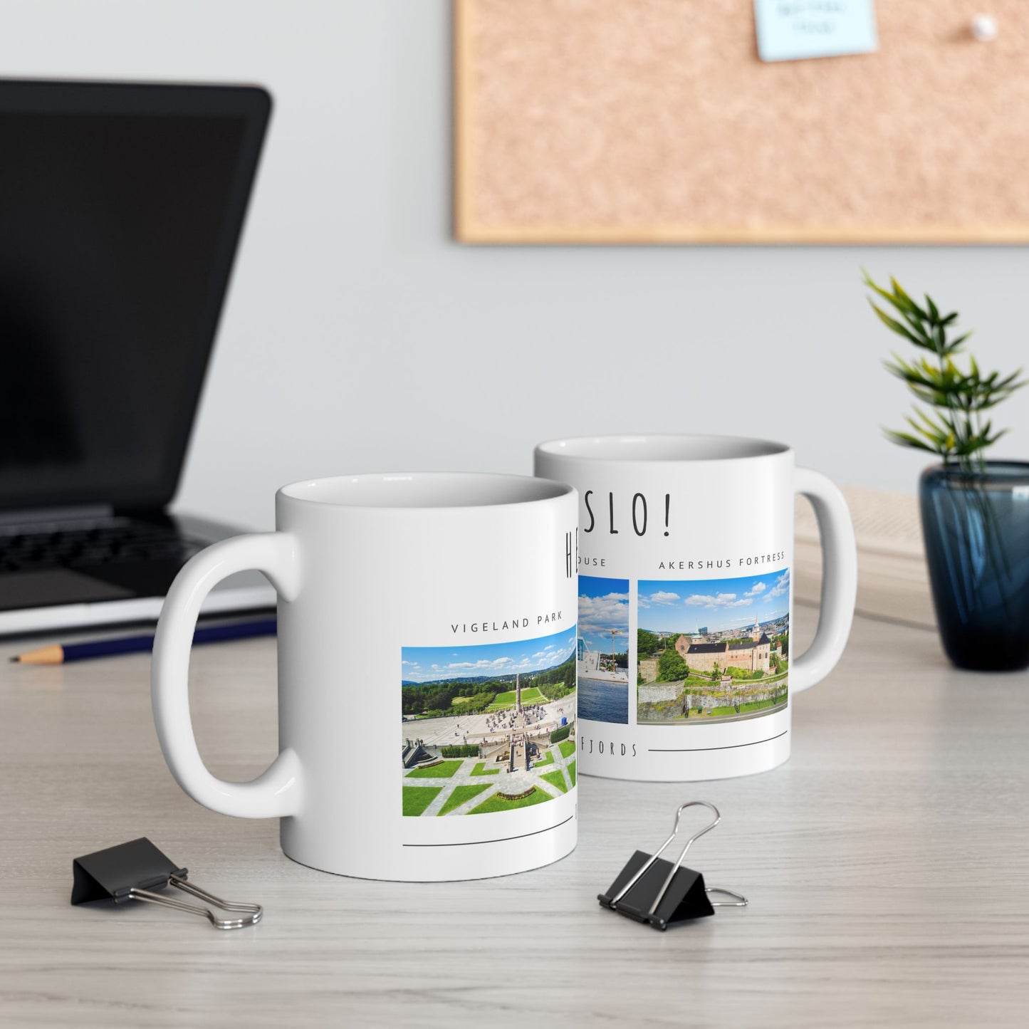 Hello Oslo Ceramic Mug - Perfect Gift for Travelers and Coffee Lovers - 11oz & 15oz - 12096