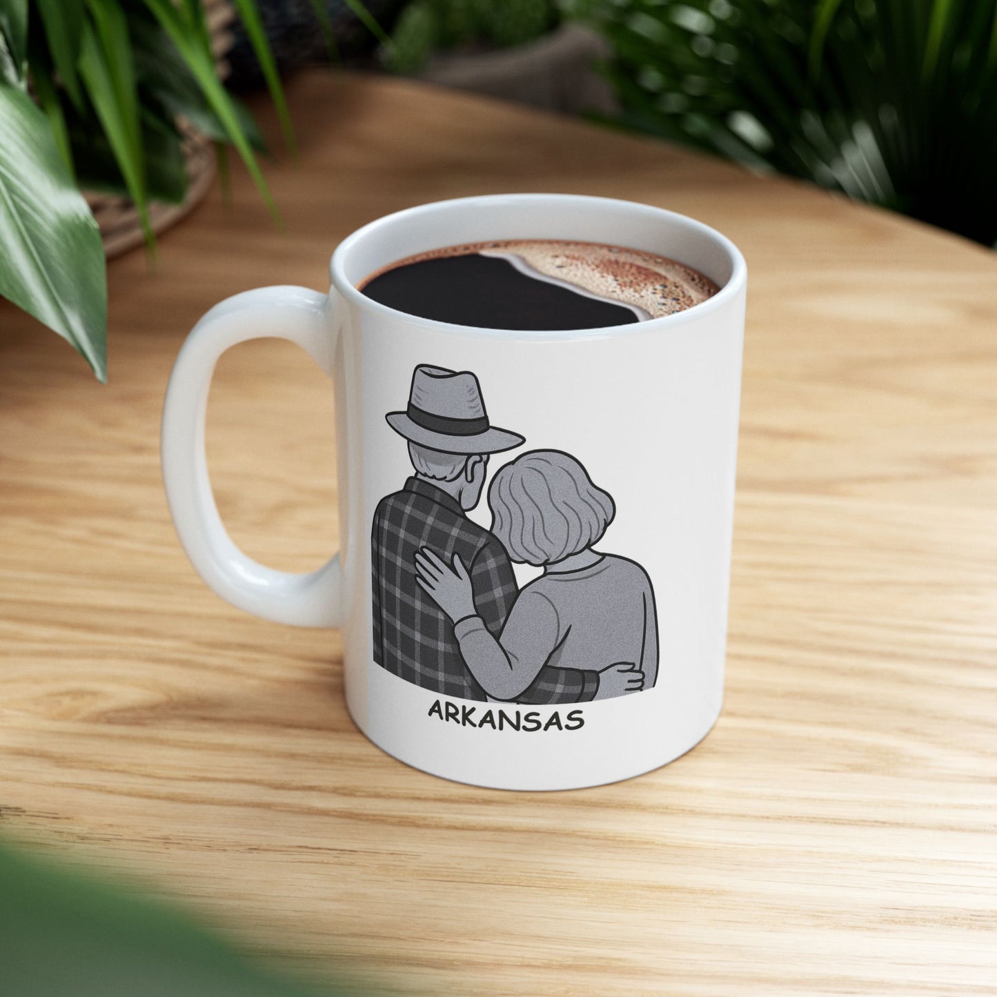 "In Arkansas, it’s not about what you do, it’s about who you’re with." Ceramic Mug - 13324