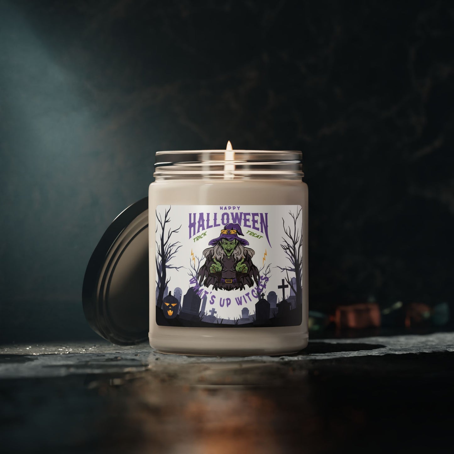 Happy Halloween, What's Up Witches - Scented Soy Candle, 9oz - 13846