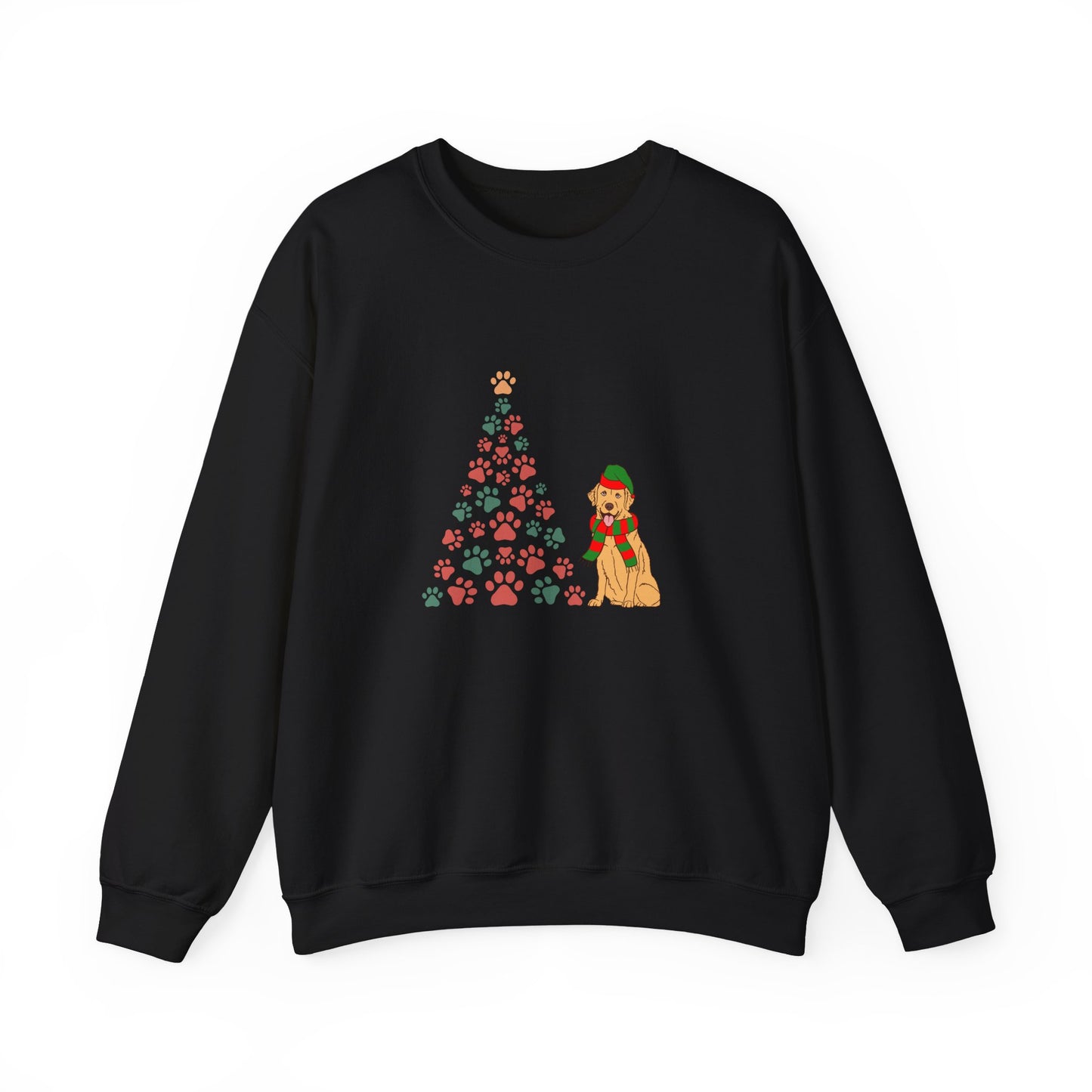 Christmas Tree & Dog - Unisex Heavy Blend™ Crewneck Sweatshirt -10239