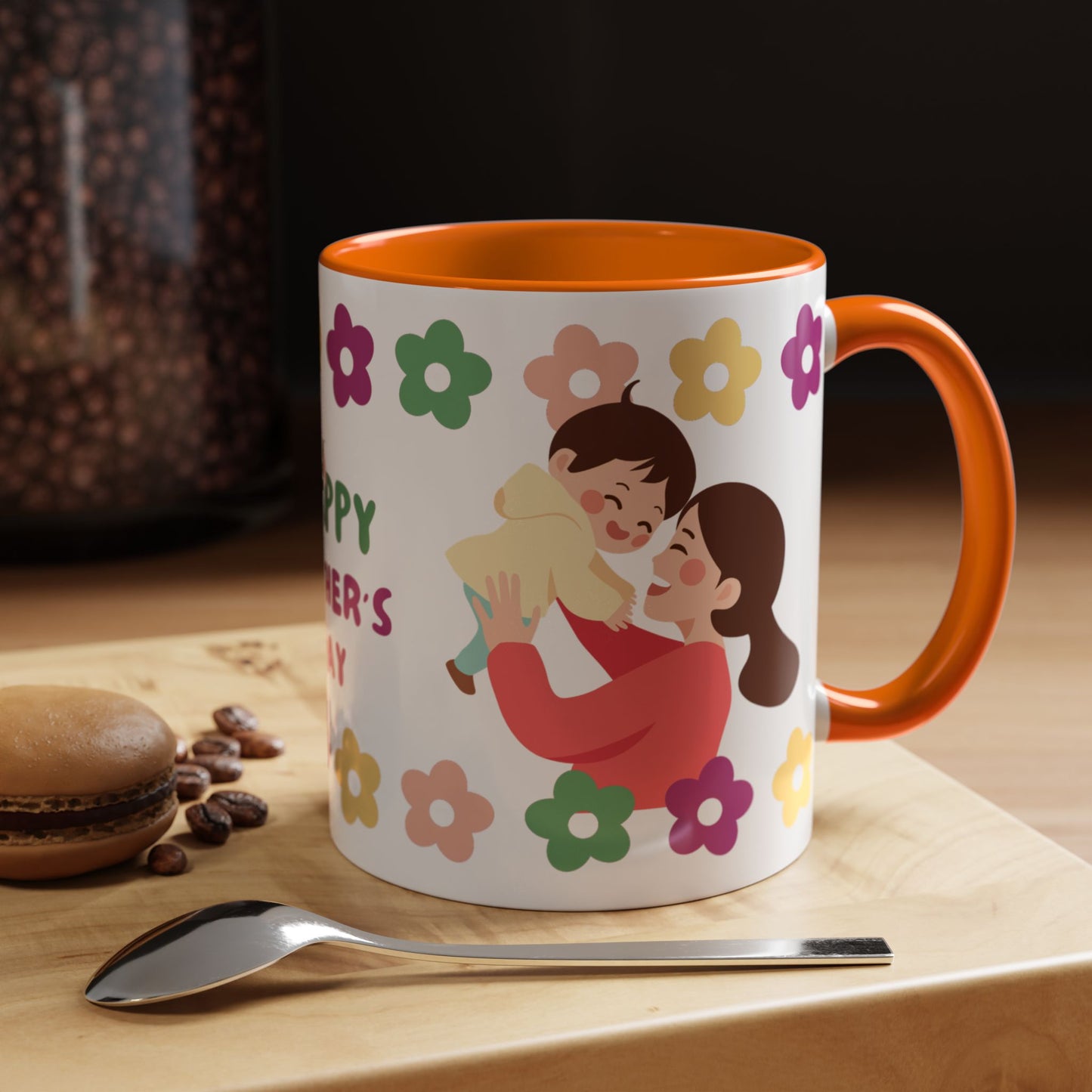 Happy Mother's Day Floral Accent Coffee Mug - 11/15oz - 12491