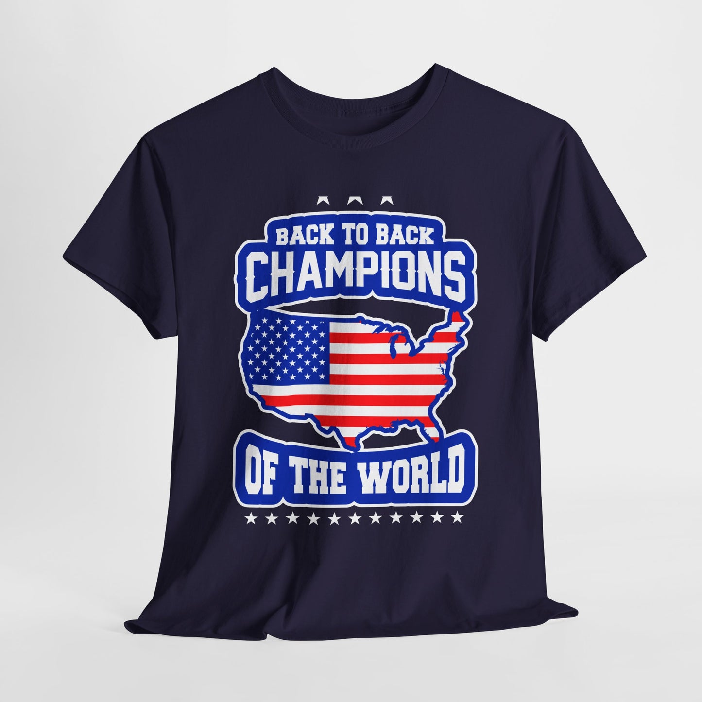Back-to-Back Champions Unisex Tee | Perfect for Sports Fans, Casual Wear, Gifts, Fourth of July, BBQ Events - 13597