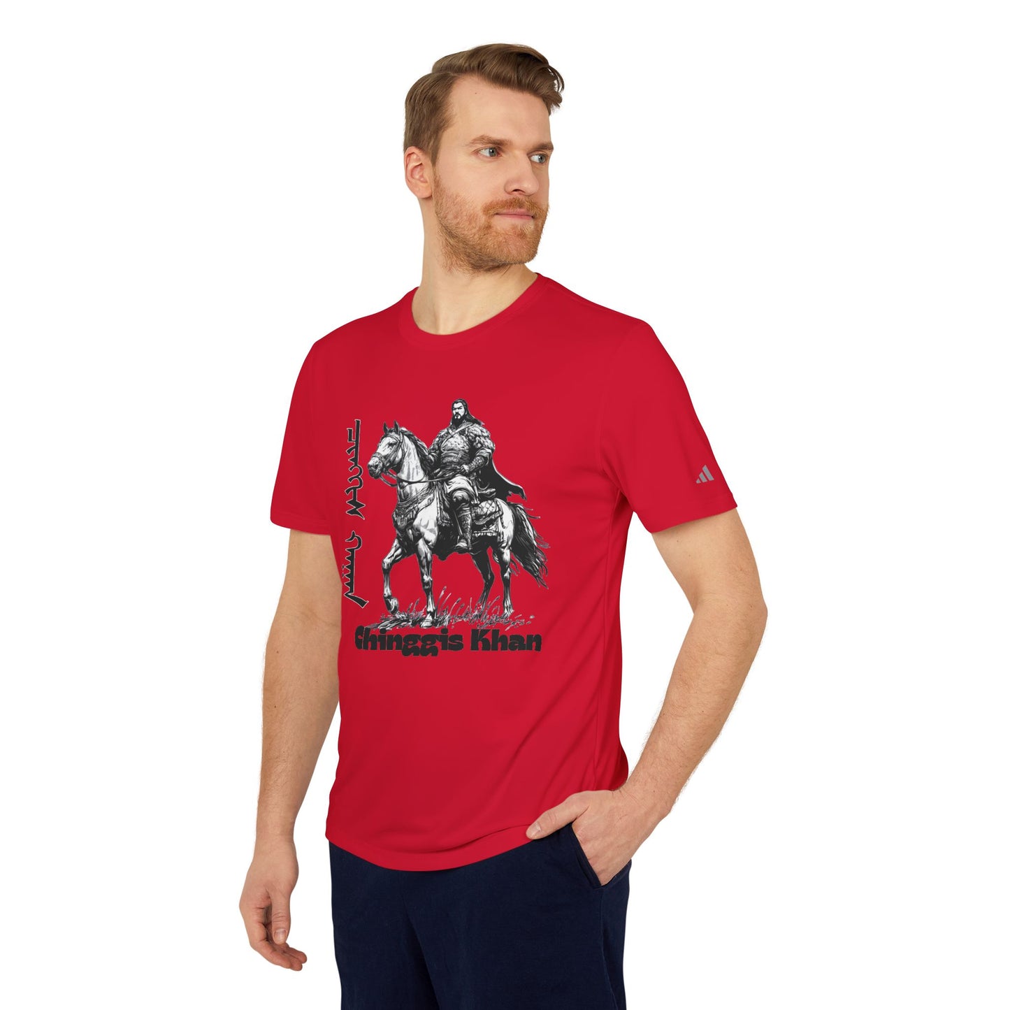 Mongolia: Chinggis Khan - Adidas Unisex Sport T-shirt