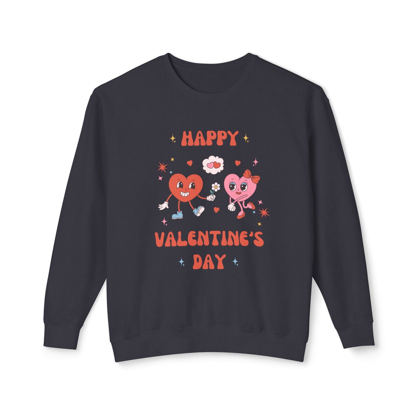 Happy Valentine's Day - Unisex Lightweight Crewneck Sweatshirt - 11023