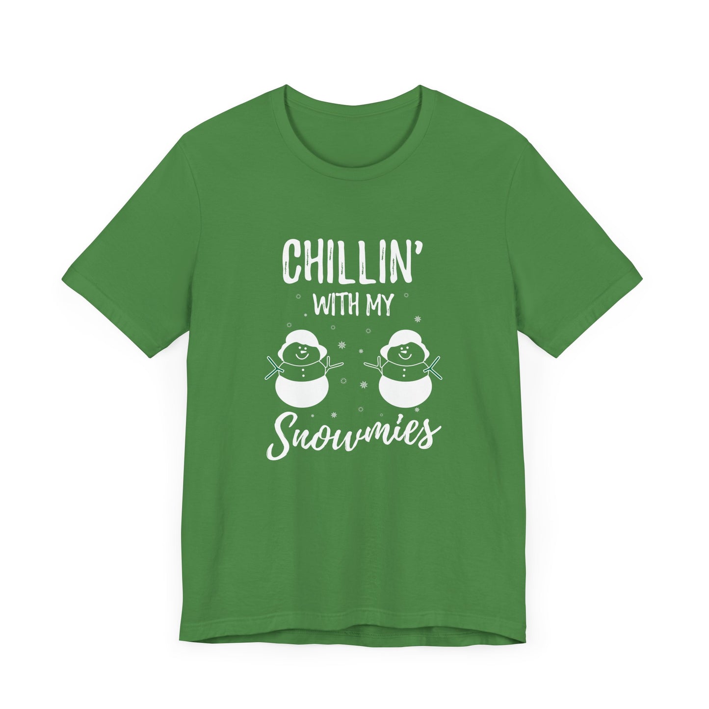 Christmas: Chillin With My Snowmies - Unisex Jersey Short Sleeve Tee - 11995