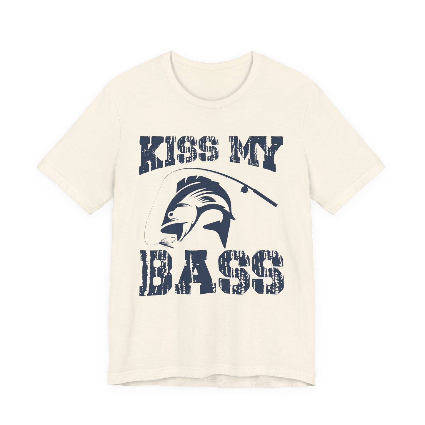 Fishing:  Kiss My Bass - Unisex Jersey Short Sleeve Tee - 14021