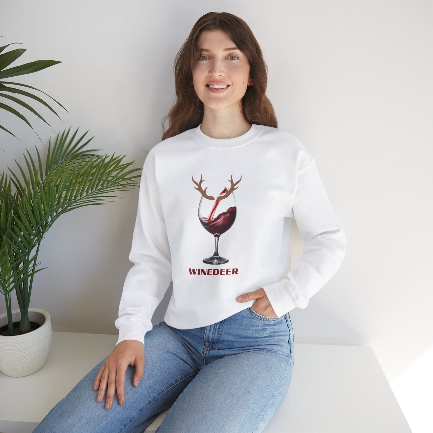 Winedeer - Unisex Heavy Blend™ Crewneck Sweatshirt