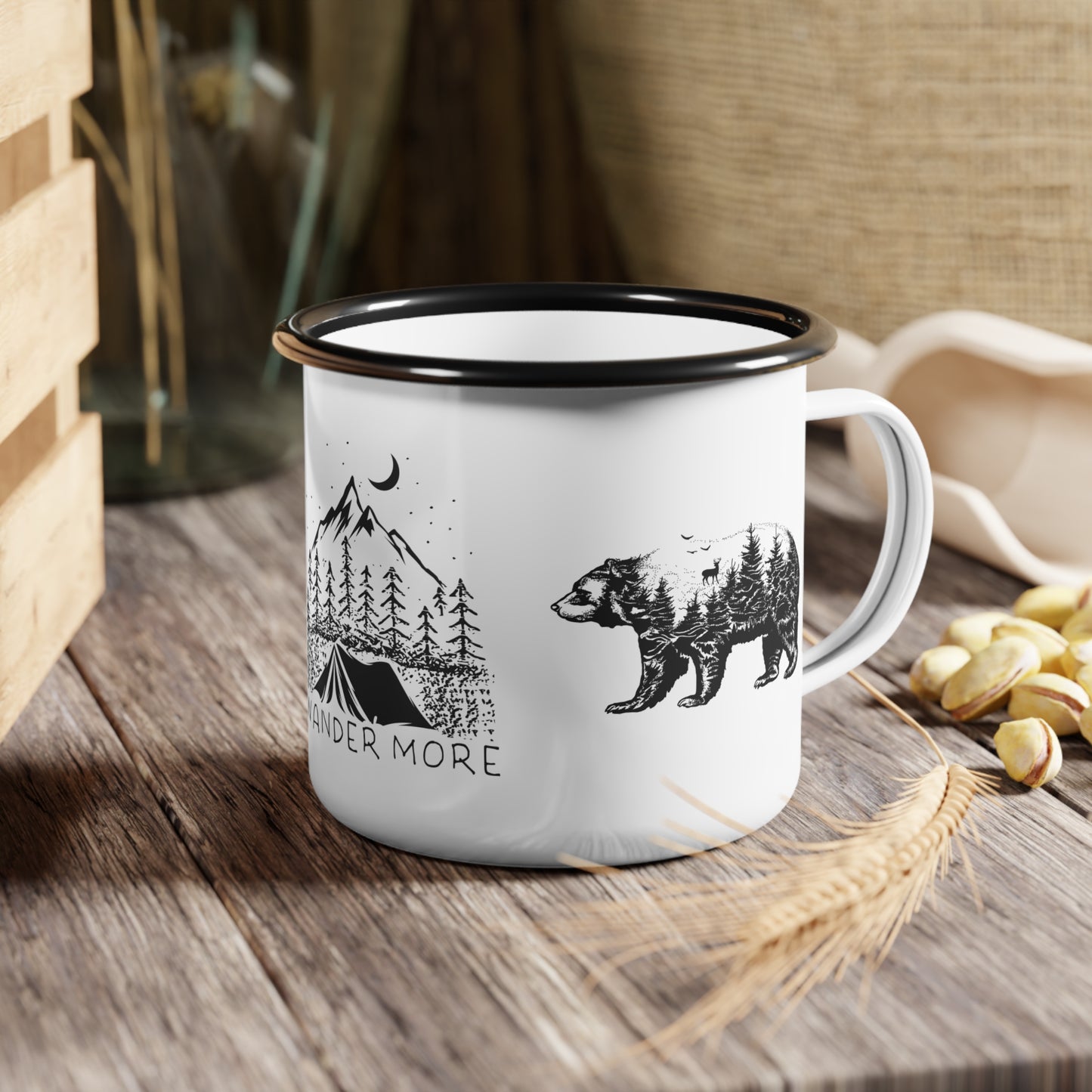 Wander More - Enamel Camp Cup