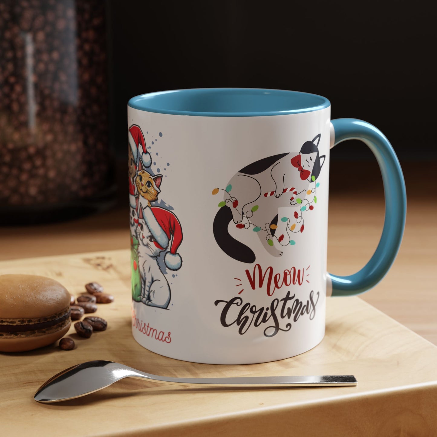 Meowy Christmas - Accent Coffee Mug (11, 15oz)