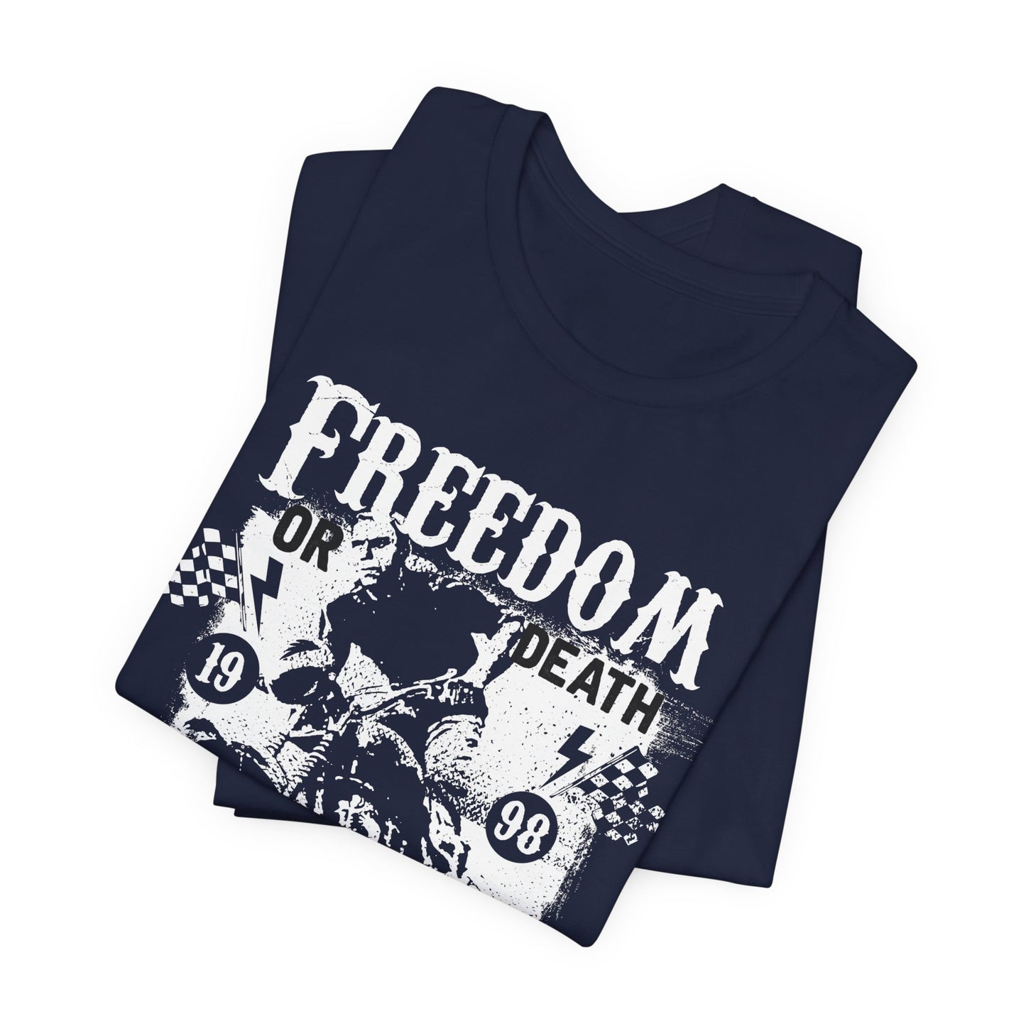 Freedom or Death,  Road Race - Unisex Jersey Short Sleeve Tee - 13405